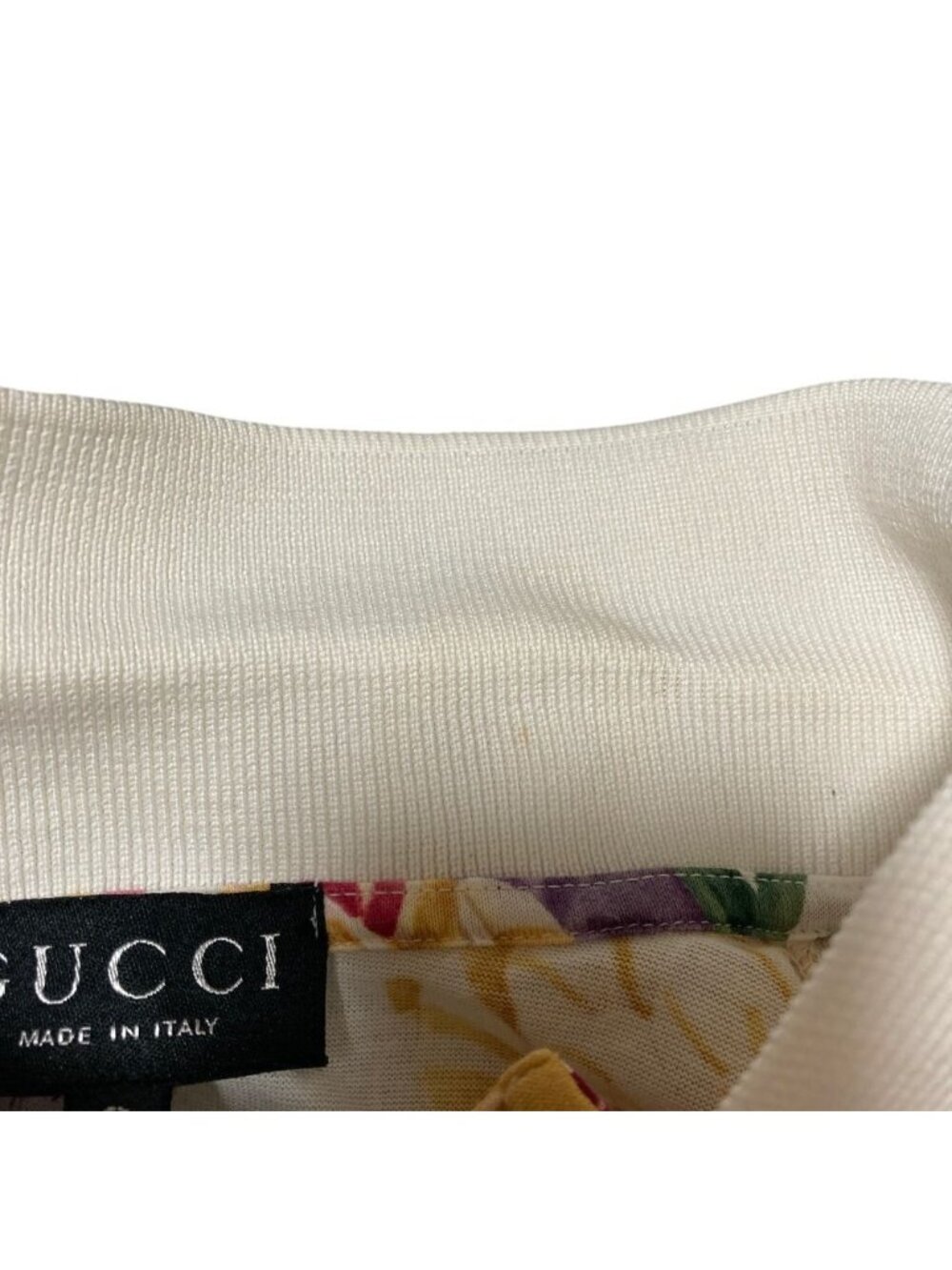 Gucci Era Flower Print Short Sleeve Top Polo Shirt Multicolor S - Picture 9 of 9